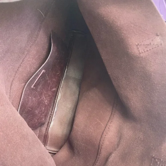 Madewell burgandy leather tote foldover messenger crossbody bag - Picture 11 of 13